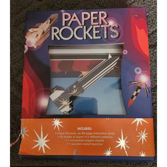 Paper Rockets, Book/Kit - UNOPENED - by Duy & Tramy Nguyen - Sterling Publishing - Picture 1 of 7